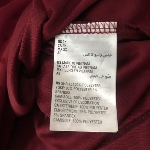 Style & Co Core Plus Fashion Eyelet Red - Picture 6 of 10